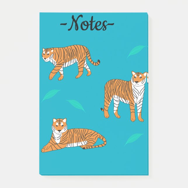 Orange Tigers Post-it Notes (Front)
