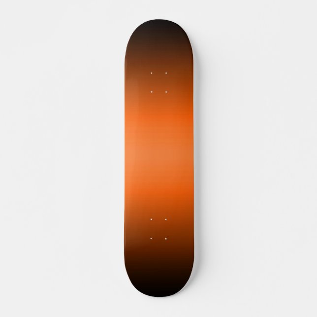 Orange to Black Gradient Skateboard (Front)