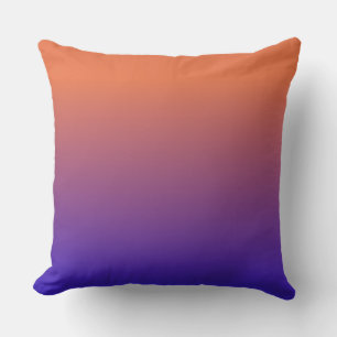 Orange to Blue Gradient Pattern Cushion