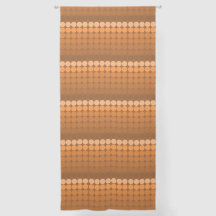 orange to brown Mid century mod dots circles