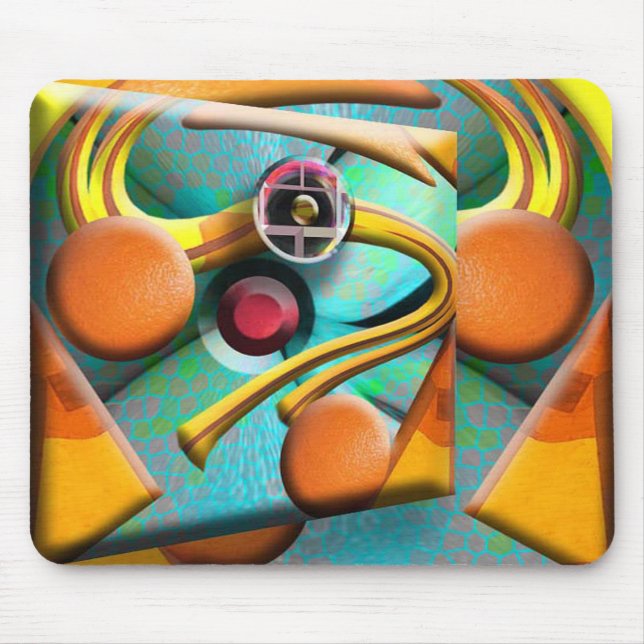 Orange Too Mouse Pad (Front)