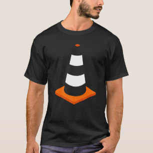 Orange Traffic Cone Costume Halloween Street Road  T-Shirt