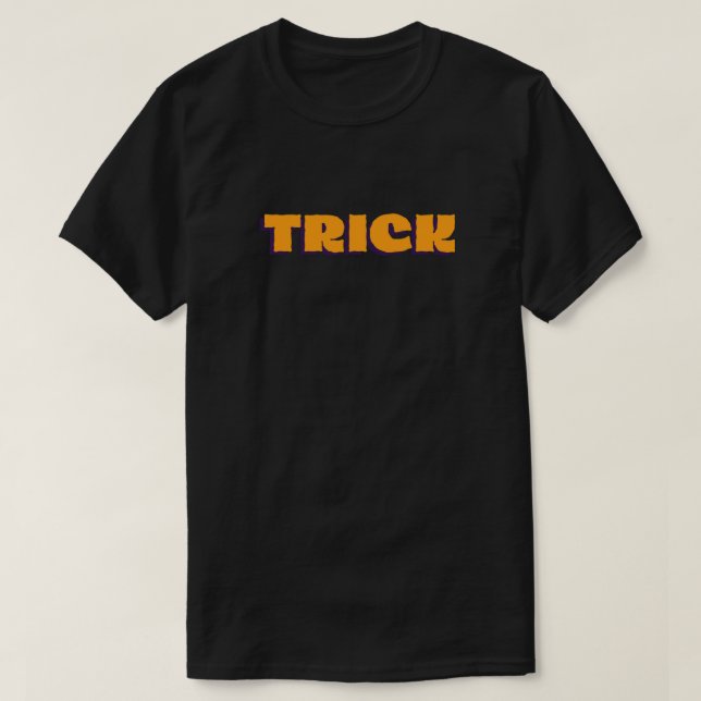 Orange Treat Halloween T-Shirt (Design Front)