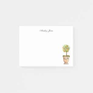 Orange tree citrus topiary post-it notes