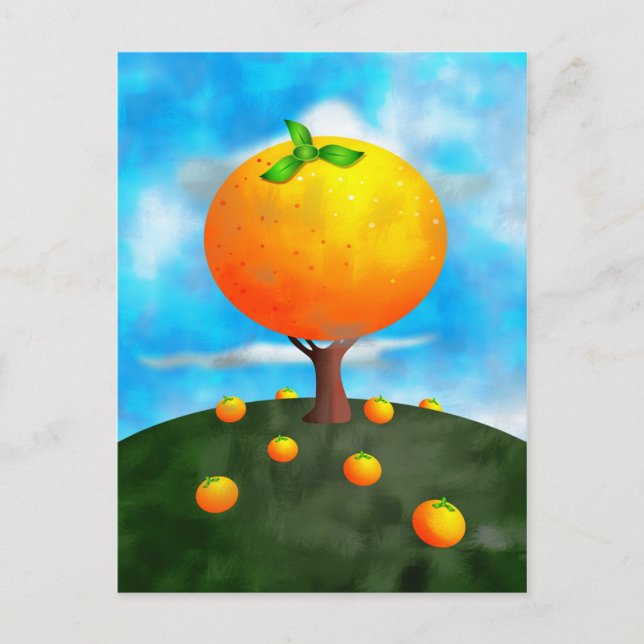 Orange Tree Postcard (Front)