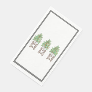 Orange tree Topiary Chinoiserie Planter box Napkin