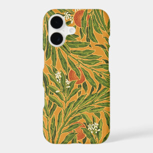 Orange Tree Vintage Wallpaper Pattern Art Nouveau