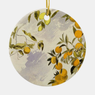 Orange Trees, 1863 (w/c, pen and ink over graphite Ceramic Tree Decoration