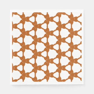 Orange Triangle Pattern Napkin