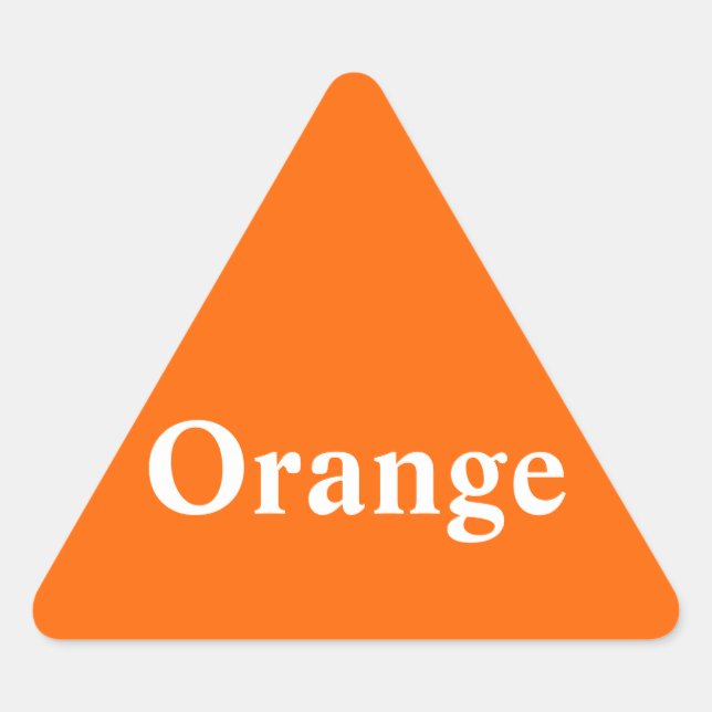 Orange Triangle Sticker (Front)