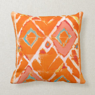 Orange Tribal II Cushion