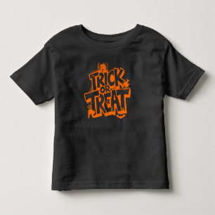 Orange "Trick Or Treat" Halloween Elements Toddler T-Shirt