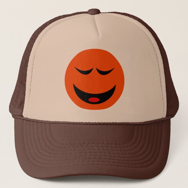 ORANGE TRUCKER HAT (Front)