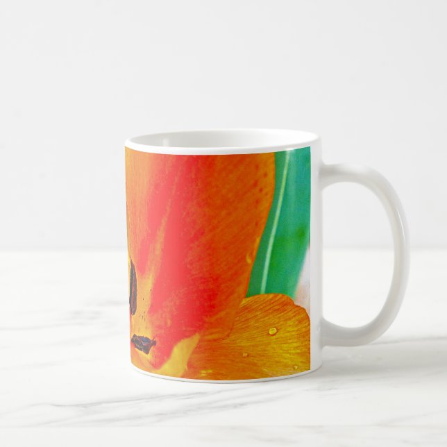 Orange Tulip Coffee Mug (Right)