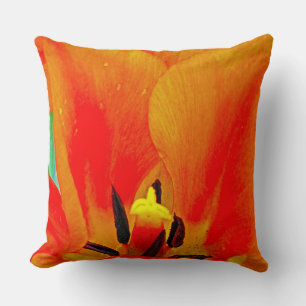 Orange Tulip Cushion