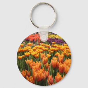 Orange Tulip Key Ring