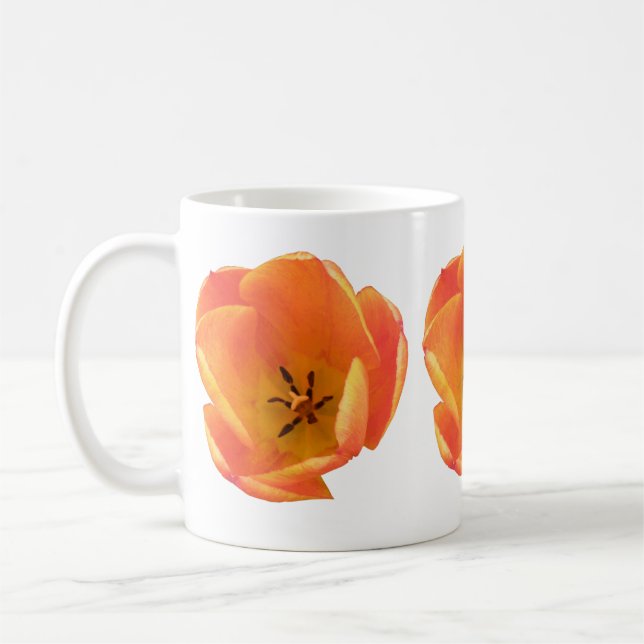 Orange Tulip Mug (Left)