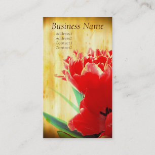 Orange Tulips Business Cards