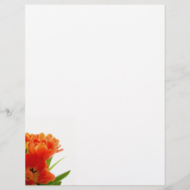 Orange Tulips Letterhead (Front)