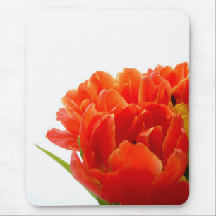 Orange Tulips Mouse Pad