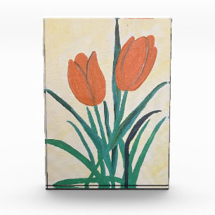 Orange Tulips  Photo Block