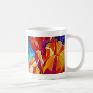 Orange Tulips watercolor art flower painting Coffee Mug