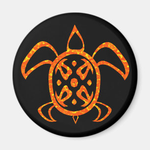 Orange Turtle Magnets
