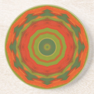 Orange Twirl Coaster