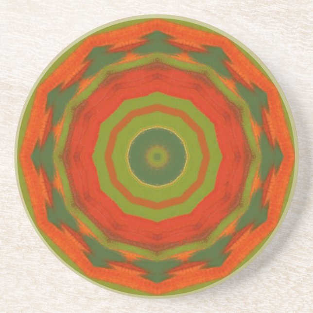Orange Twirl Coaster (Front)