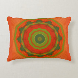 Orange Twirl Decorative Cushion
