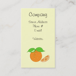 Orange Twist Business Card