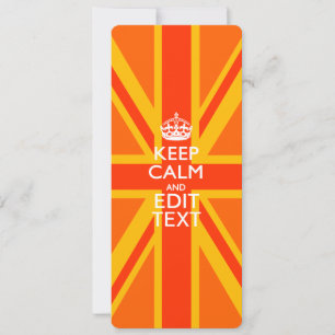 Orange Union Jack British Flag Swag