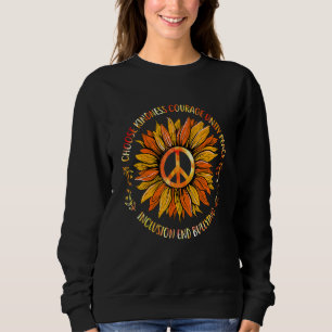 Orange Unity Day Anti Bullying Be Kind Sunflower P Sweatshirt