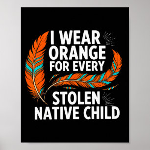 Orange Unity Day Every Child Native American Women Poster