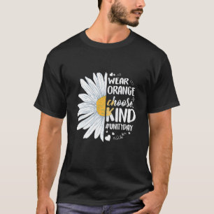Orange Unity Day Wear Orange Choose Kind Daisy Uni T-Shirt