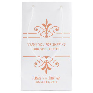 Orange v2 Fancy Ornamental Gift Bag