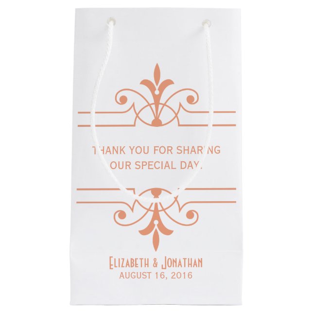 Orange v2 Fancy Ornamental Gift Bag (Front)