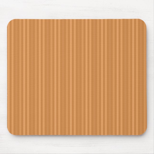 Orange Vertical Stripes Pattern Mouse Pad (Front)