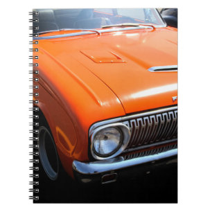 Orange Vintage Vehicle ~ by Sharon Dawn ~ Notebook