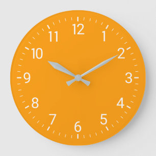 Orange Wall Clock