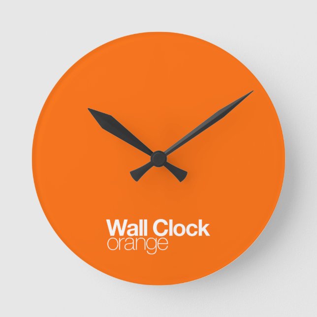 Orange Wall Clock (Front)