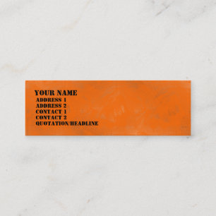 Orange Wash Mini Business Card