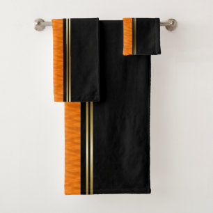 Orange Water Bath Towel Set