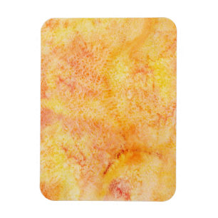 Orange Watercolor Background Magnet