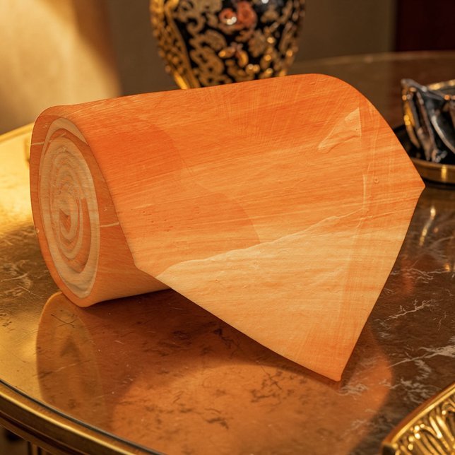Orange Watercolor Custom Necktie (Creator Uploaded)