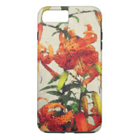 Orange Watercolor Tiger Lily 1