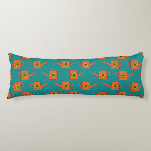 Orange Watering Can with Sunflower Body Cushion