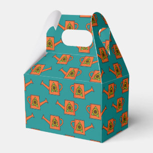 Orange Watering Can with Sunflower Favour Box