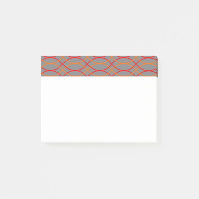 Orange Waves  Post-it Notes (Front)