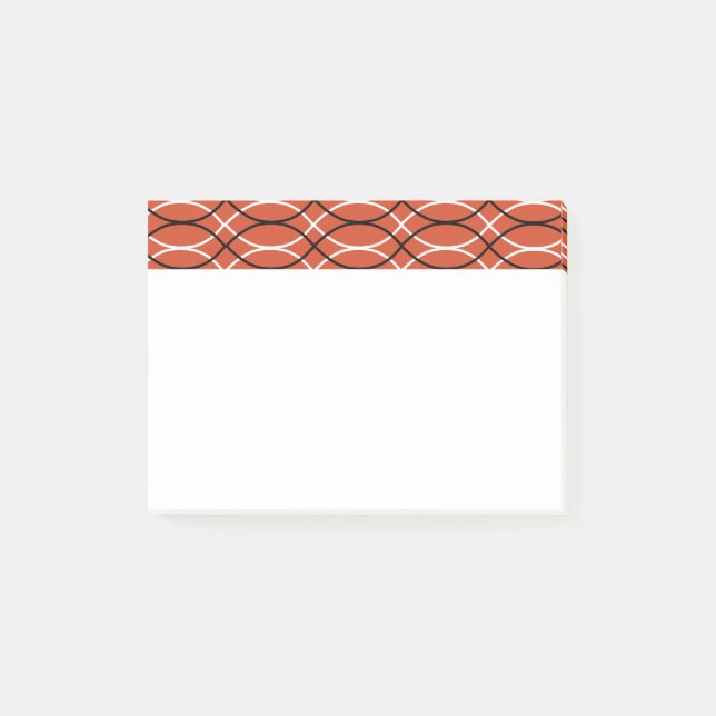Orange Waves  Post-it Notes (Front)